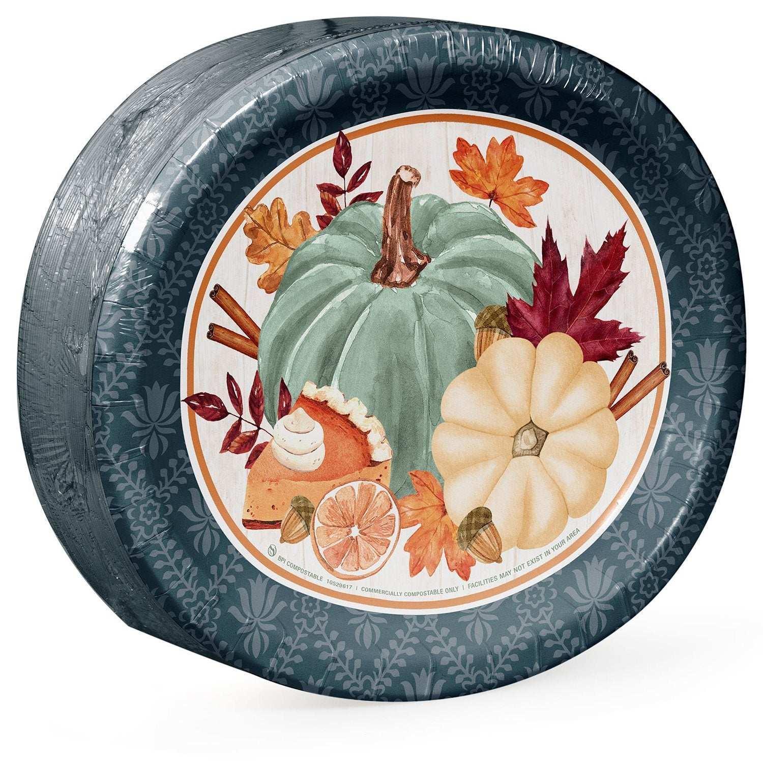 Member’s Mark Thanksgiving Oval Paper Plates, 10" x 12", 50 Count - Image 6