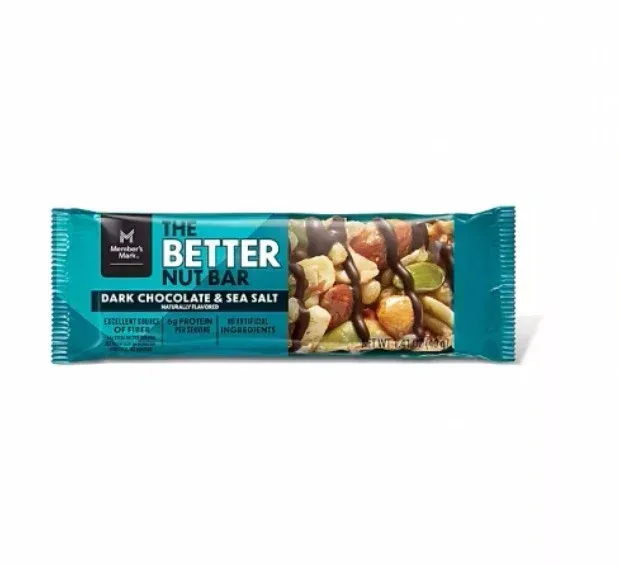 Member's Mark The Better Nut Bar, Dark Chocolate and Sea Salt, 24 ct. - Image 2