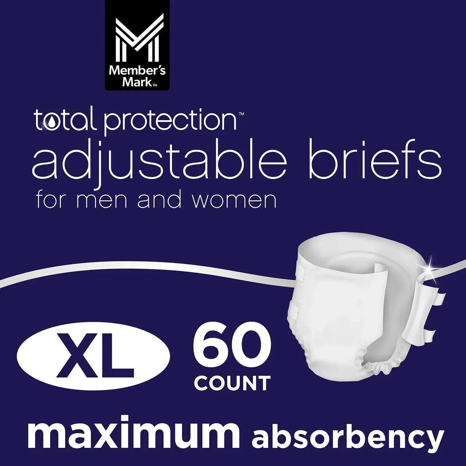 Member's Mark Total Protection Unisex Briefs - Choose Your Size - Image 6