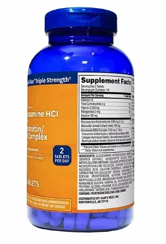 Member's Mark Triple-Strength Glucosamine Chondroitin MSM Tablets, 220 ct. - Image 3