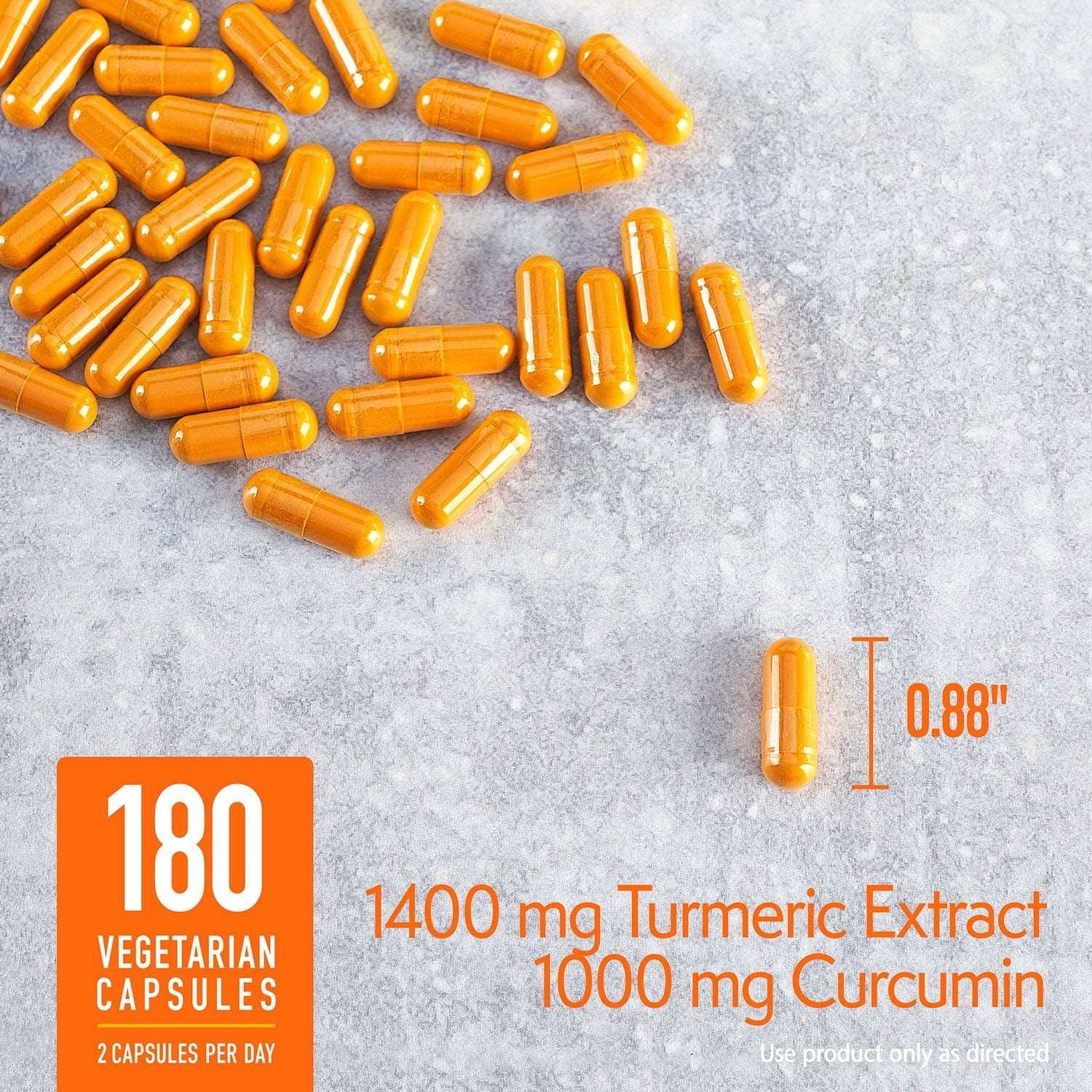 Member's Mark Turmeric Extract Dietary Supplement Capsules, 180 ct. - Image 3