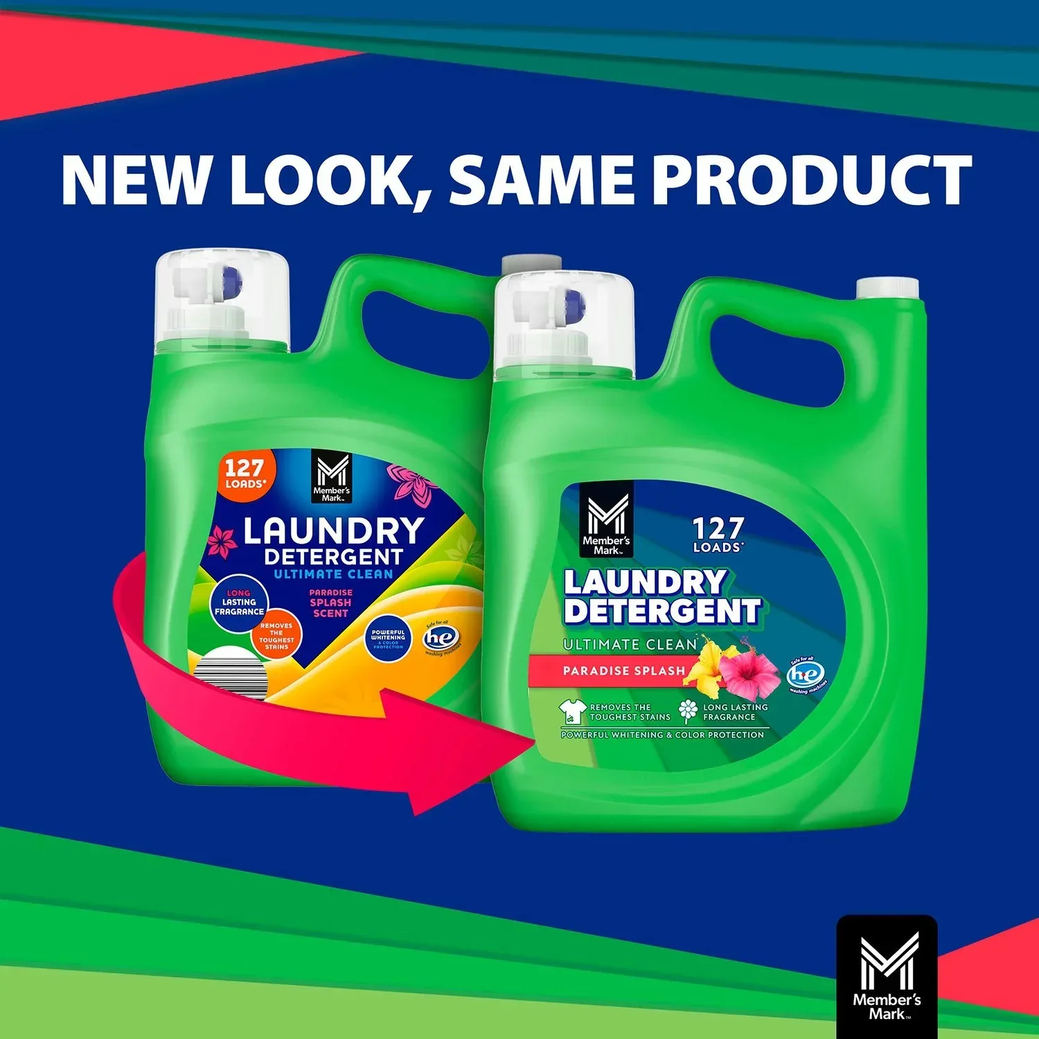 Member's Mark Ultimate Clean Liquid Laundry Detergent, Paradise Splash Scent 196 oz. - Image 7