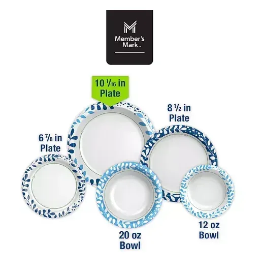 Member's Mark Ultra Dinner Paper Plates, 10", 204 ct. - Image 2