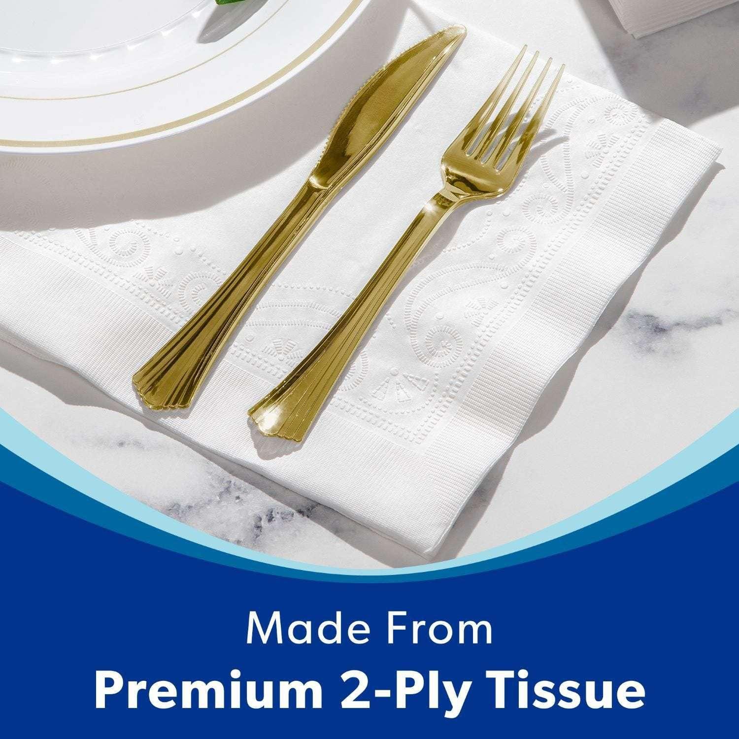 Member's Mark Ultra Premium 2-Ply White Napkins 6 pks., 110 napkins/pk. - Image 3
