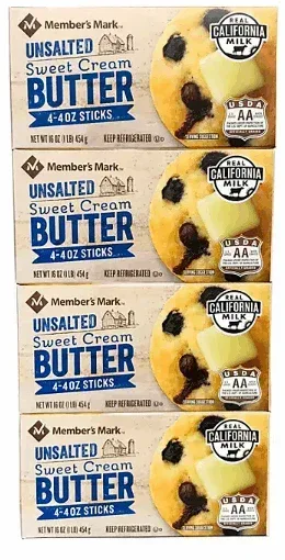 Member's Mark Unsalted Sweet Cream Butter Sticks (16 ct.) - Image 2