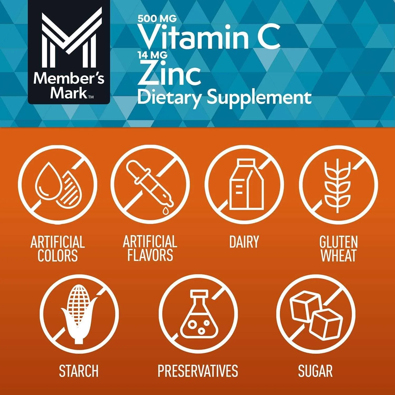 Member's Mark Vitamin C with Zinc Capsules, 400 ct. - Image 6