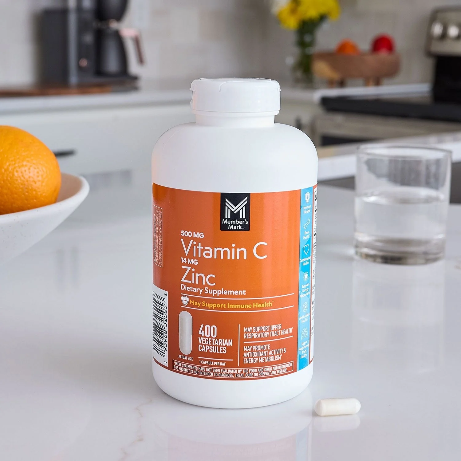 Member's Mark Vitamin C with Zinc Capsules, 400 ct. - Image 7