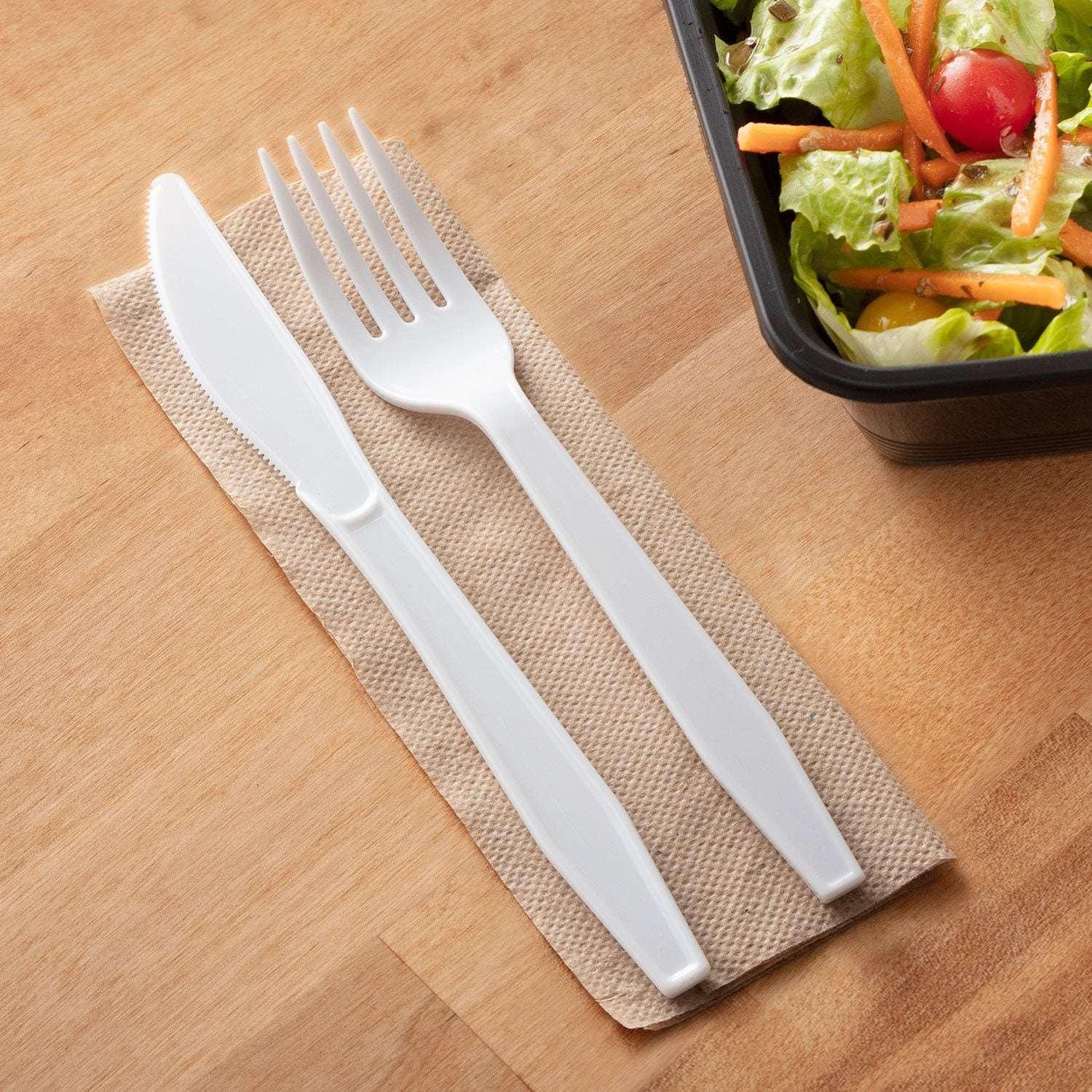 Member's Mark White Plastic Knives, Heavyweight, 600 ct. - Image 4