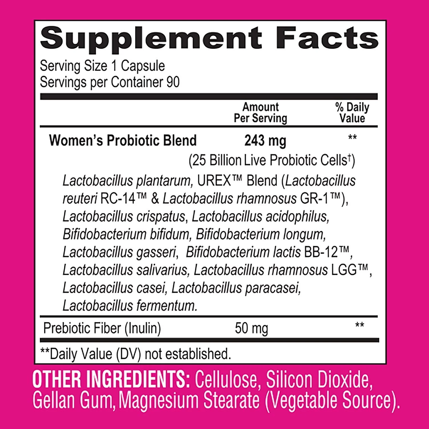 Member's Mark Women's Daily Probiotic Capsules, 90 ct. - Image 2