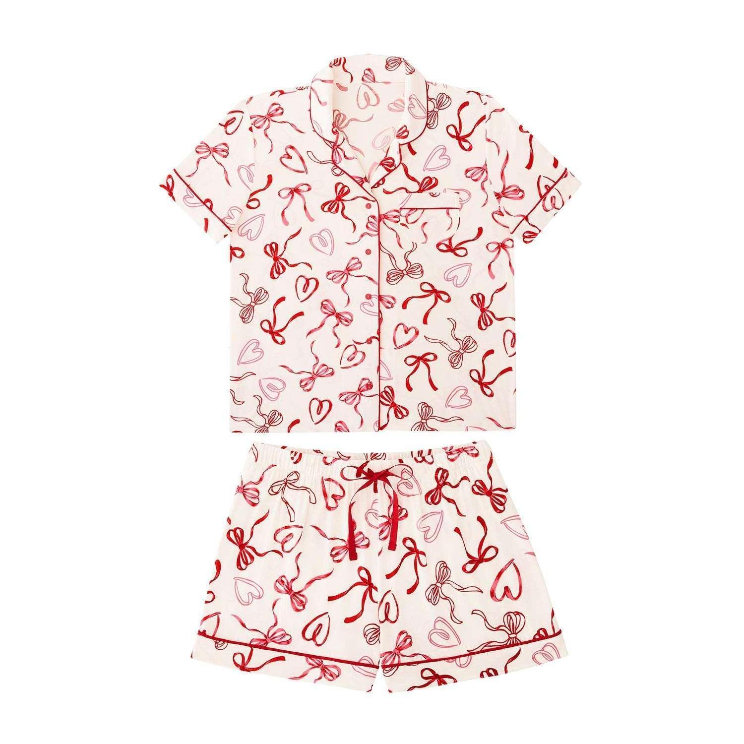 Member's Mark Women's Valentines Notch Collar Pajama Set - Image 6