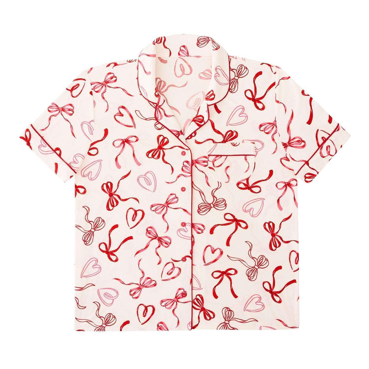 Member's Mark Women's Valentines Notch Collar Pajama Set - Image 7
