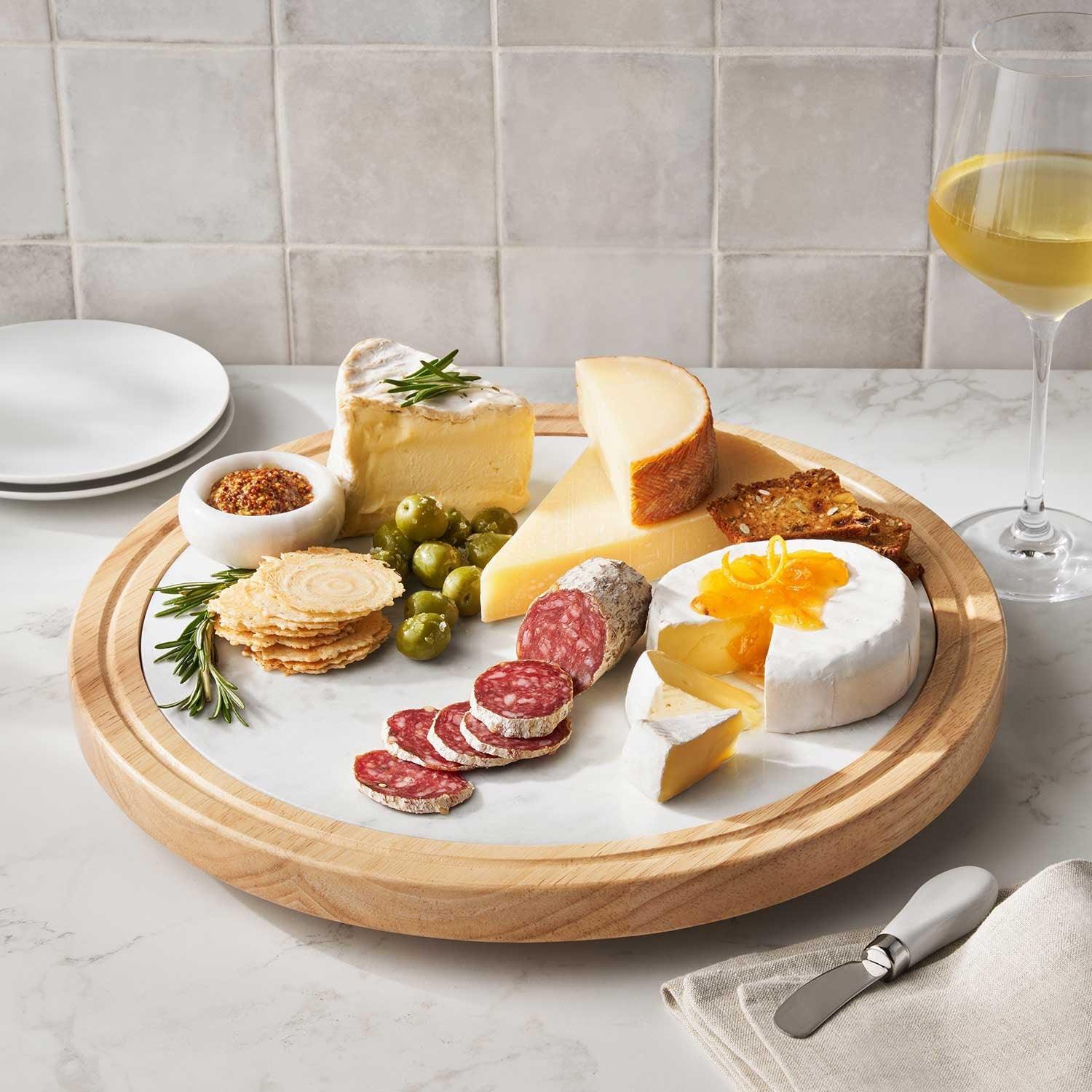 Member's Mark Wood & Marble Lazy Susan