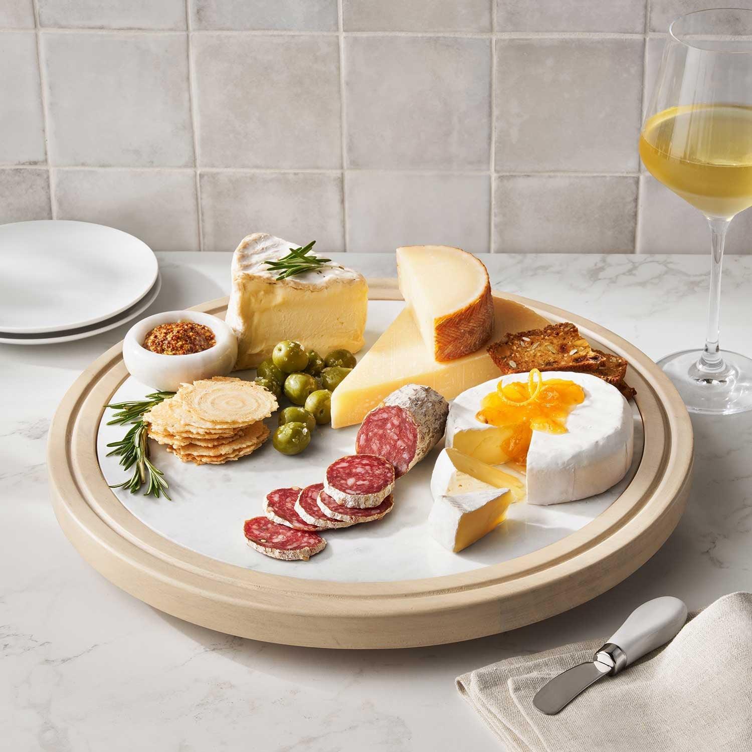 Member's Mark Wood & Marble Lazy Susan - Image 10