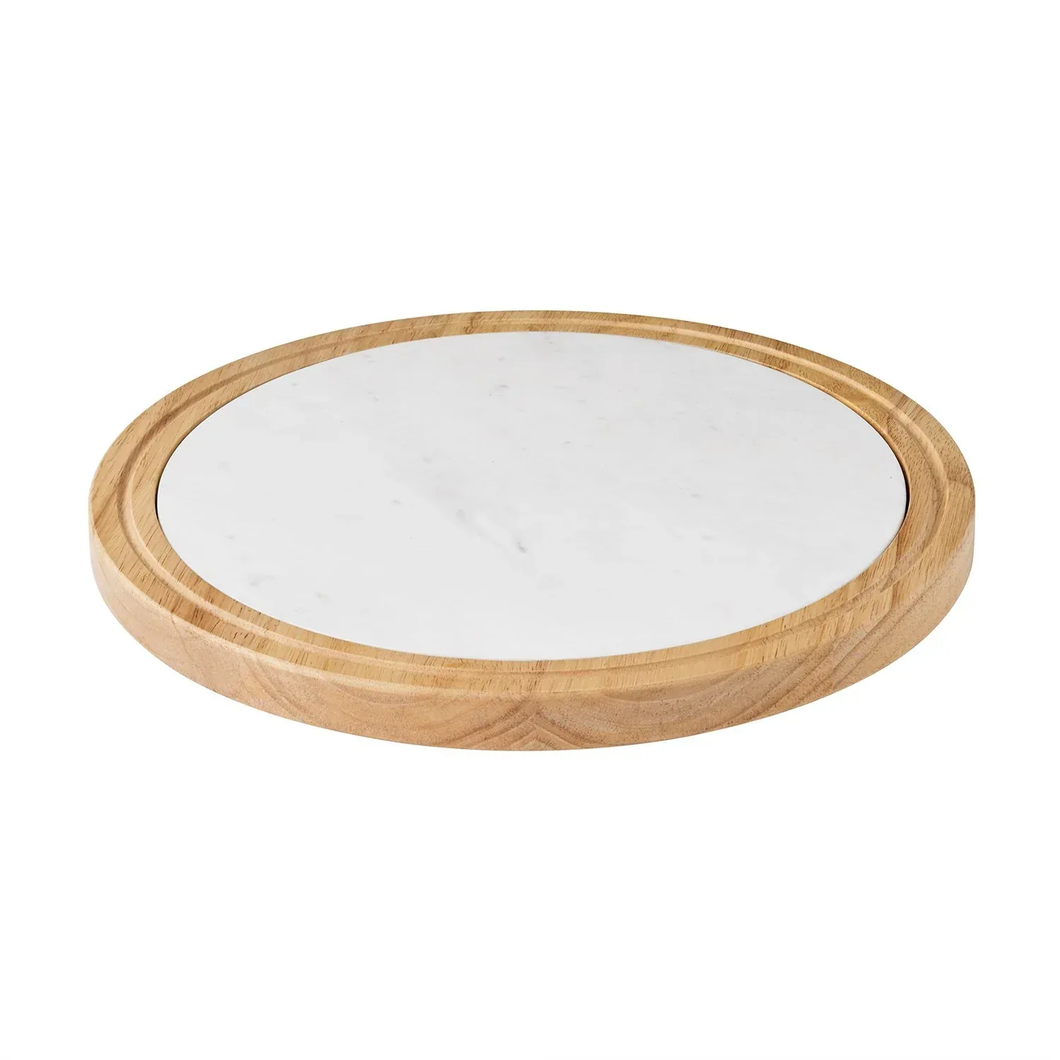 Member's Mark Wood & Marble Lazy Susan - Image 3