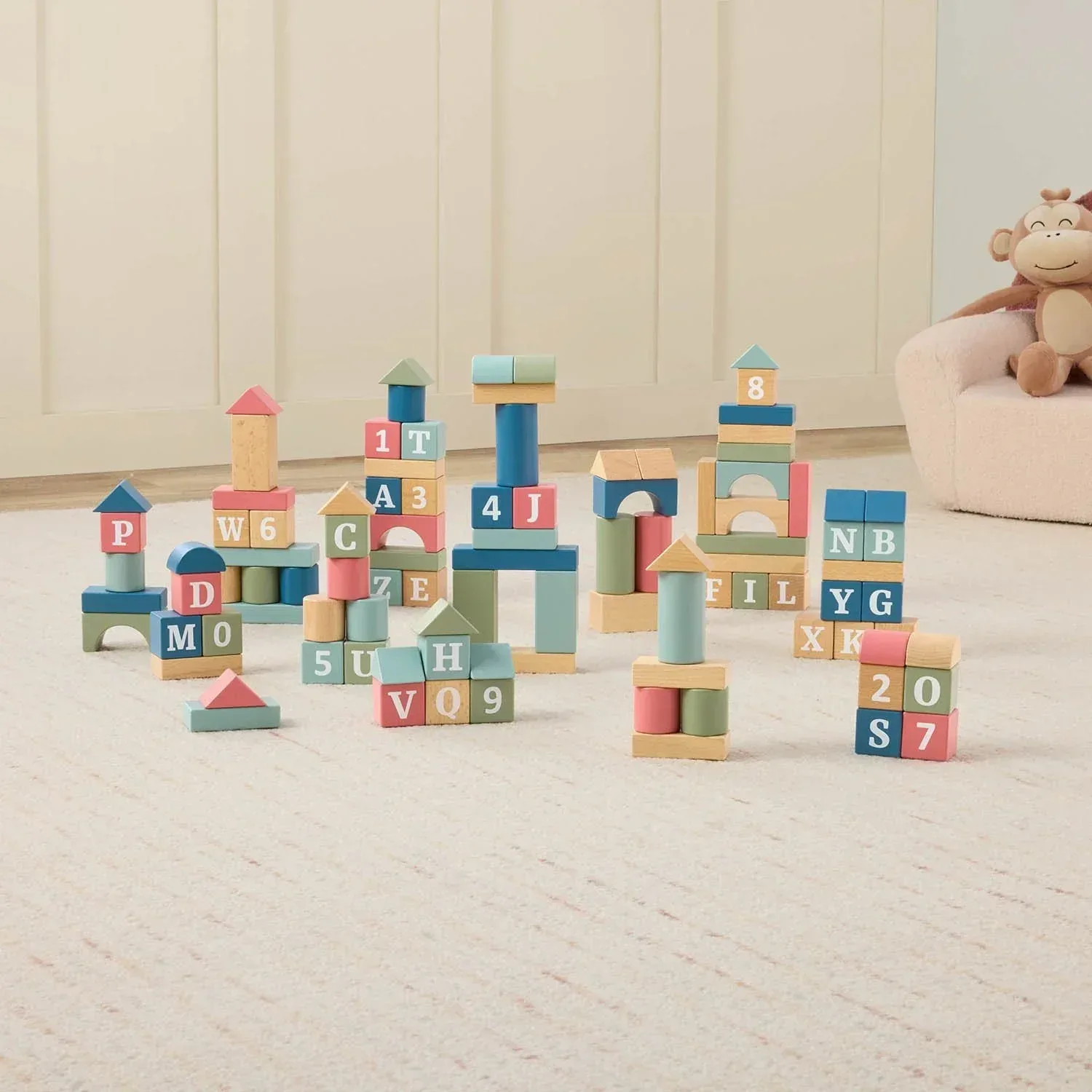 Member's Mark Wooden Building Blocks - Image 2