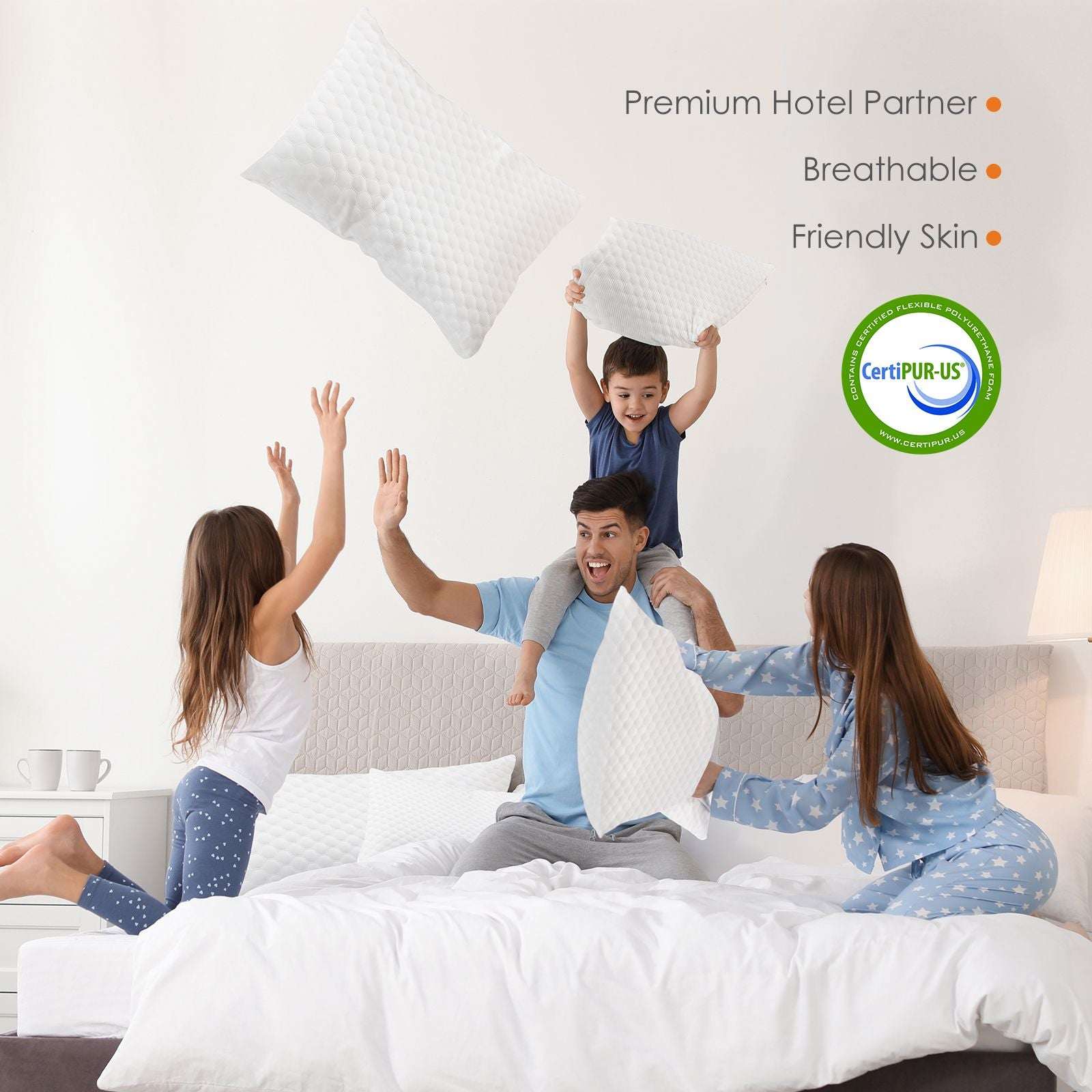 Memory Foam Pillow, Standard Size Pillows for Sleeping, Bed Pillow Soft and Comfortable, 1 Pack - Image 5