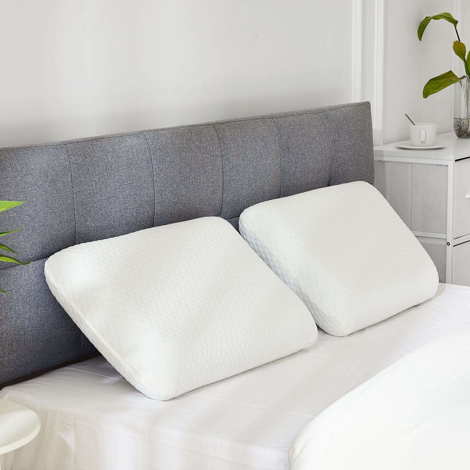 Memory Foam Pillow, Standard Size Pillows for Sleeping, Bed Pillow Soft and Comfortable, 1 Pack - Image 6