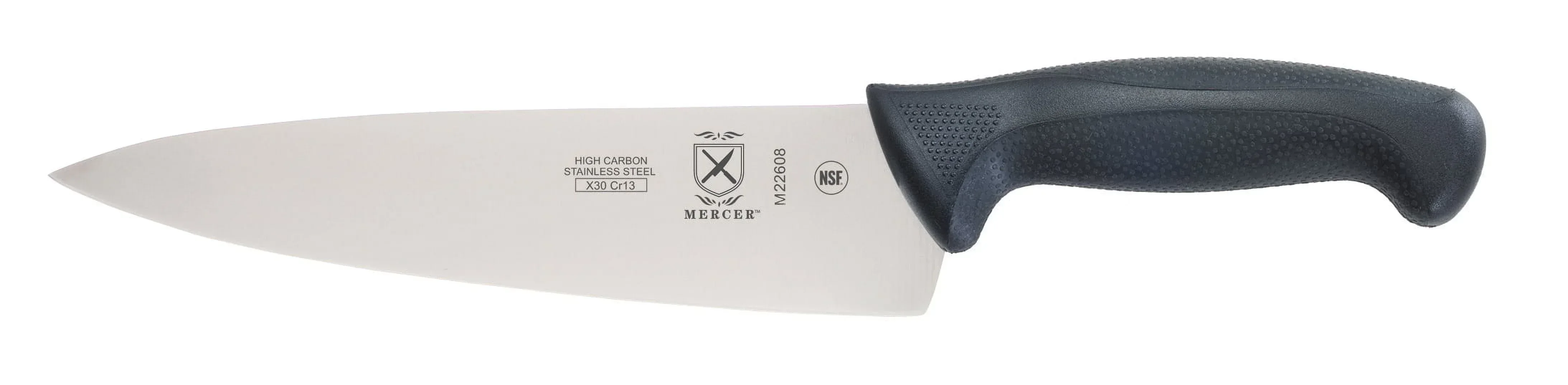 Mercer Culinary Millennia 8" Steel Chef's Knife, Black - Image 4