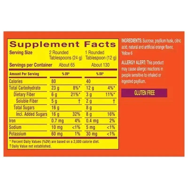 Metamucil Psyllium Fiber Supplement Powder, 4-in-1 Formula - Image 7