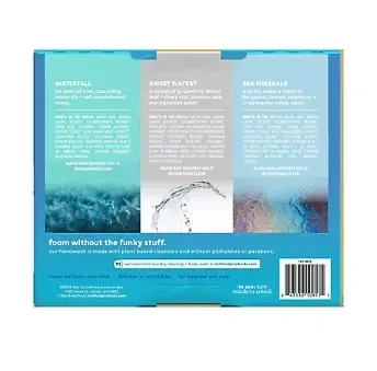 Method Foaming Hand Soap Variety Pack - Waterfall, Sweet Water, Sea Minerals, 3 pk./10 oz. - Image 3