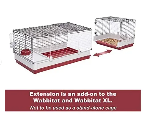 MidWest Homes For Pets 19.75 in. x 23.75 in. Wire Extension for Wabbitat Deluxe Rabbit Home - Image 2