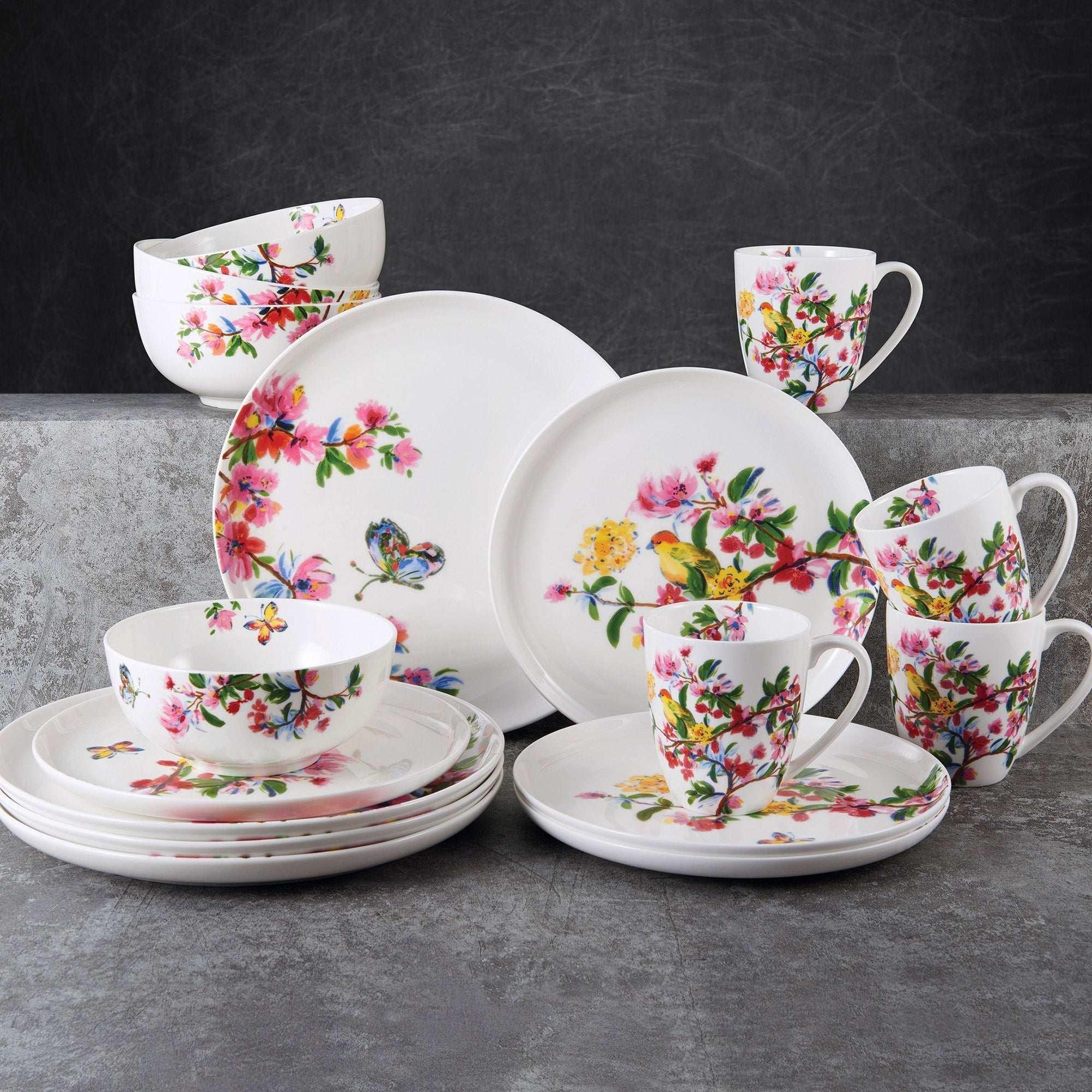 Mikasa Butterfly Garden Bone China 16-piece Dinnerware Set - Image 3