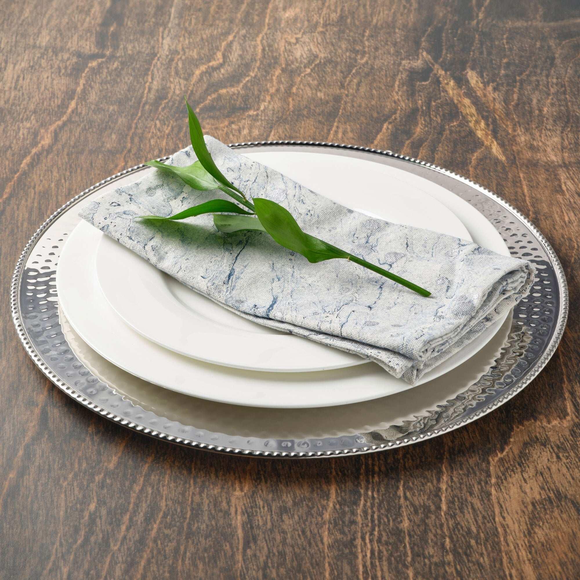 Mikasa Holiday Stainless Steel Charger Plates, Set of 4 - Image 5
