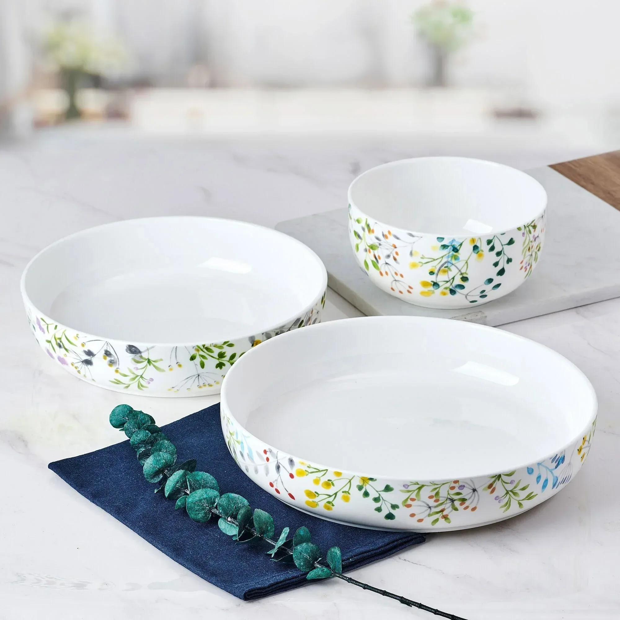 Mikasa Tivoli Garden Bone China 9-piece Bowl Set - Image 2