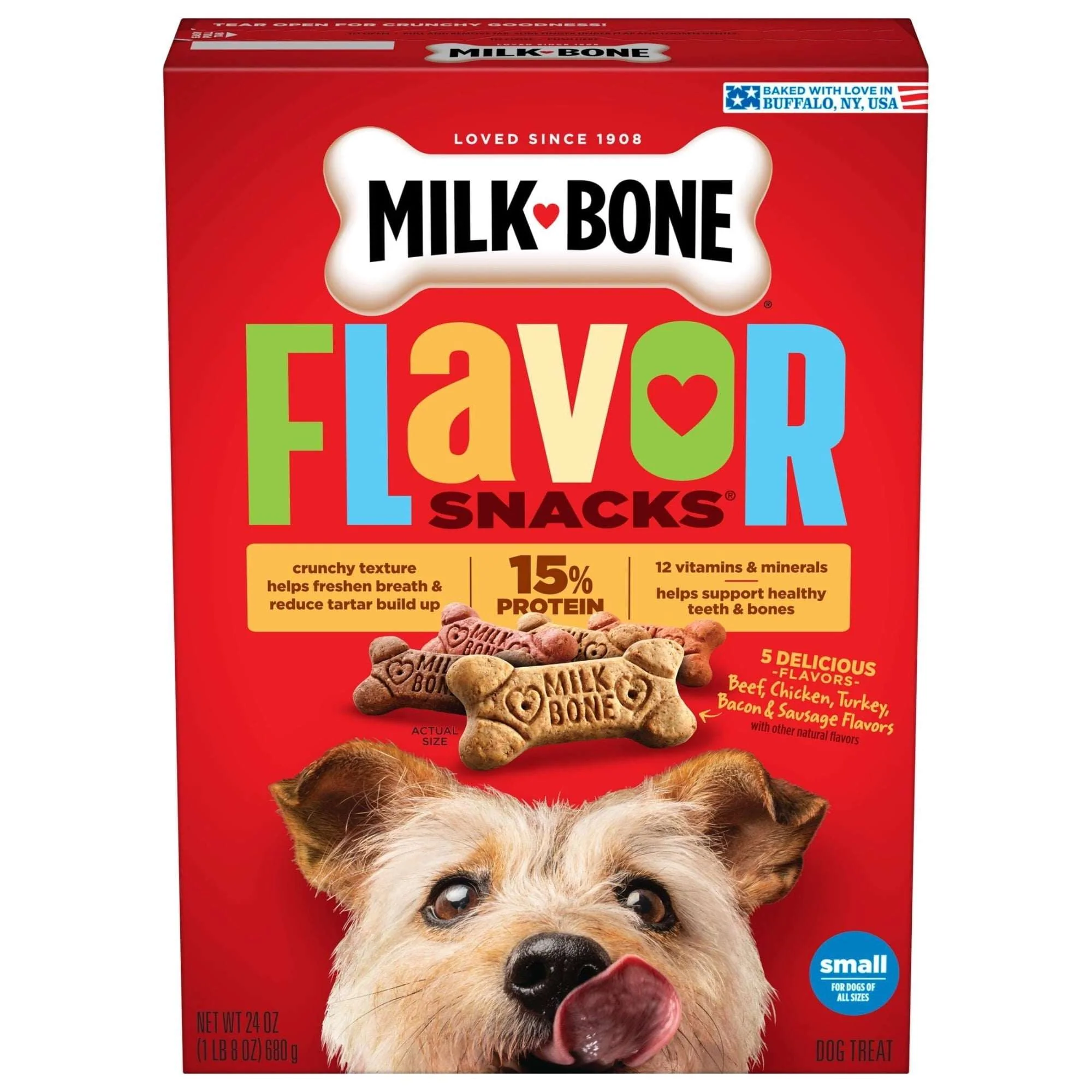 Milk Bone Flavor Snacks Small Dog Biscuits, Flavored Crunchy Dog Treats - Image 13