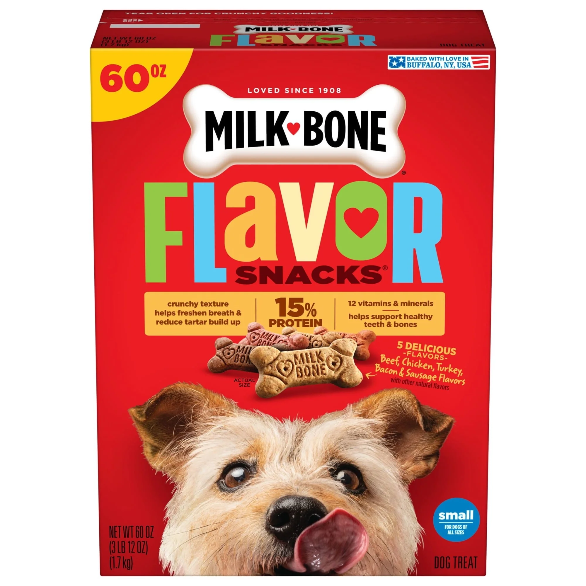 Milk Bone Flavor Snacks Small Dog Biscuits, Flavored Crunchy Dog Treats - Image 21
