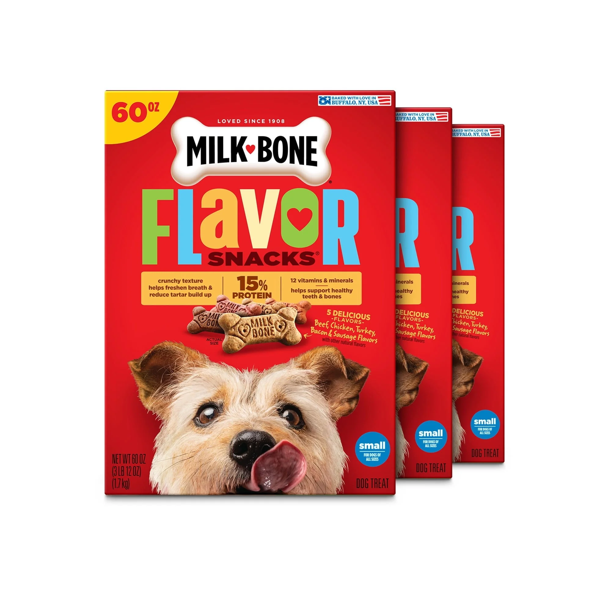 Milk Bone Flavor Snacks Small Dog Biscuits, Flavored Crunchy Dog Treats - Image 29