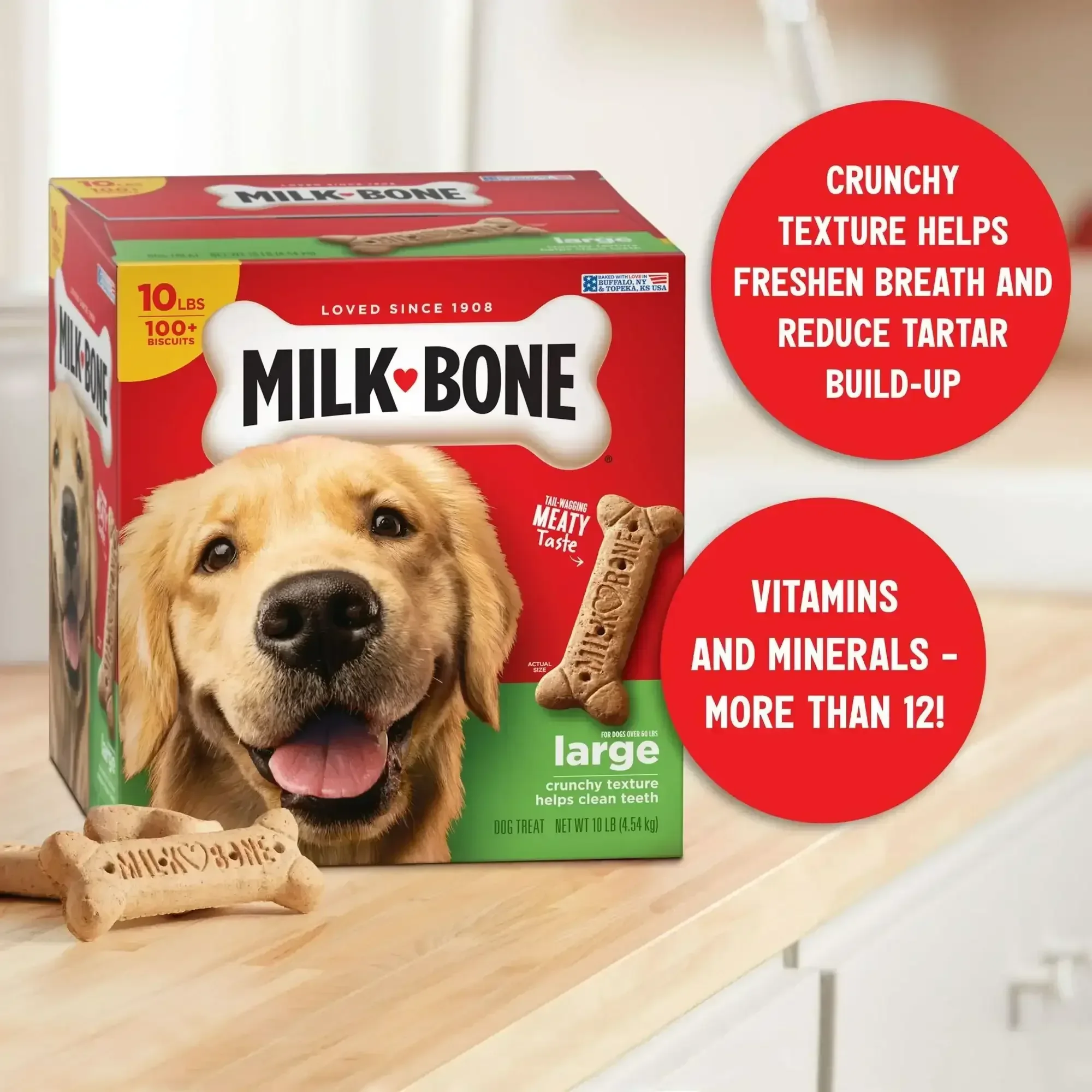 Milk Bone Original Biscuits, Large Dog Treats - Image 2