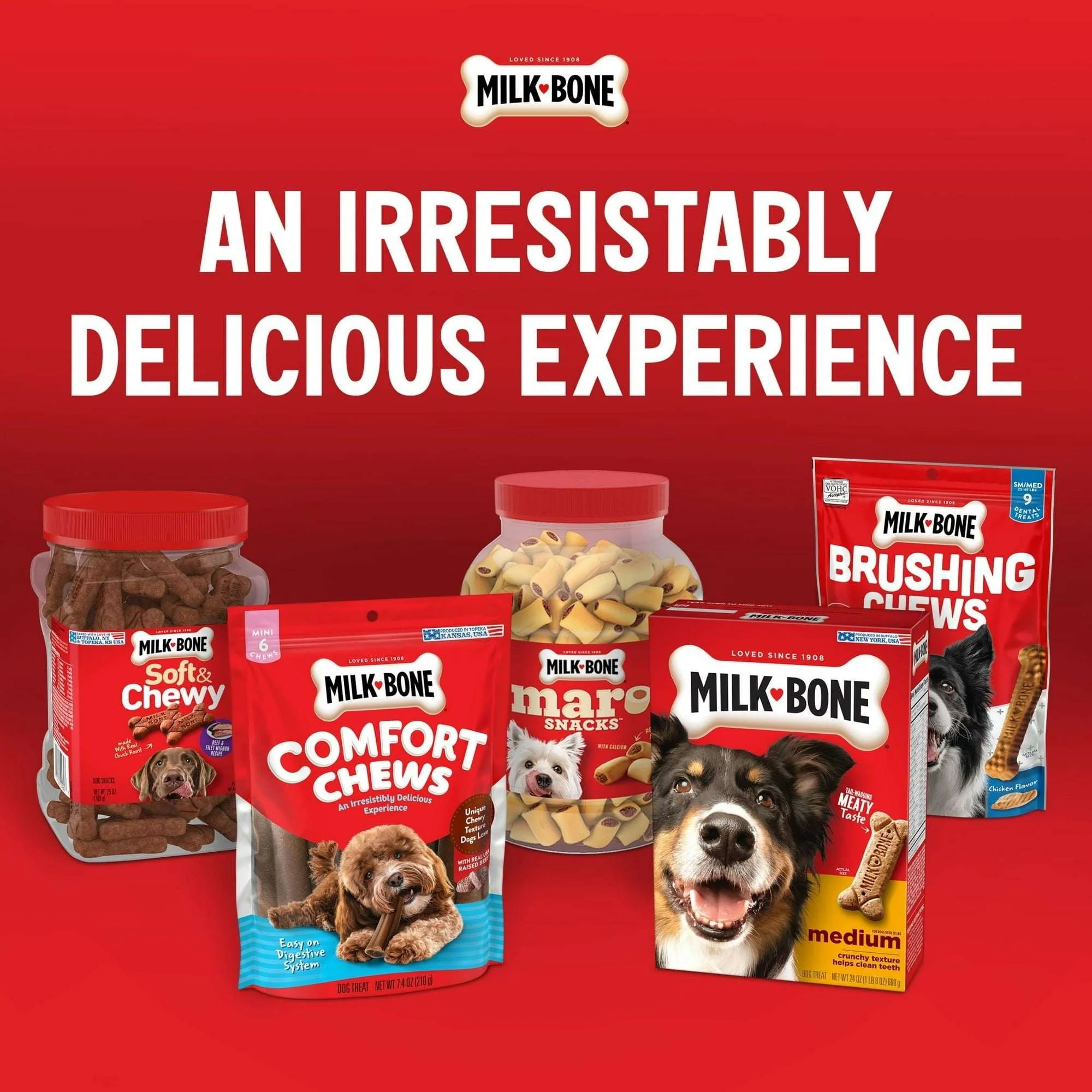 Milk Bone Peanut Buttery Bites Soft Dog Treats With Real Peanut Butter & Bacon, 11.8 oz Bag - Image 5