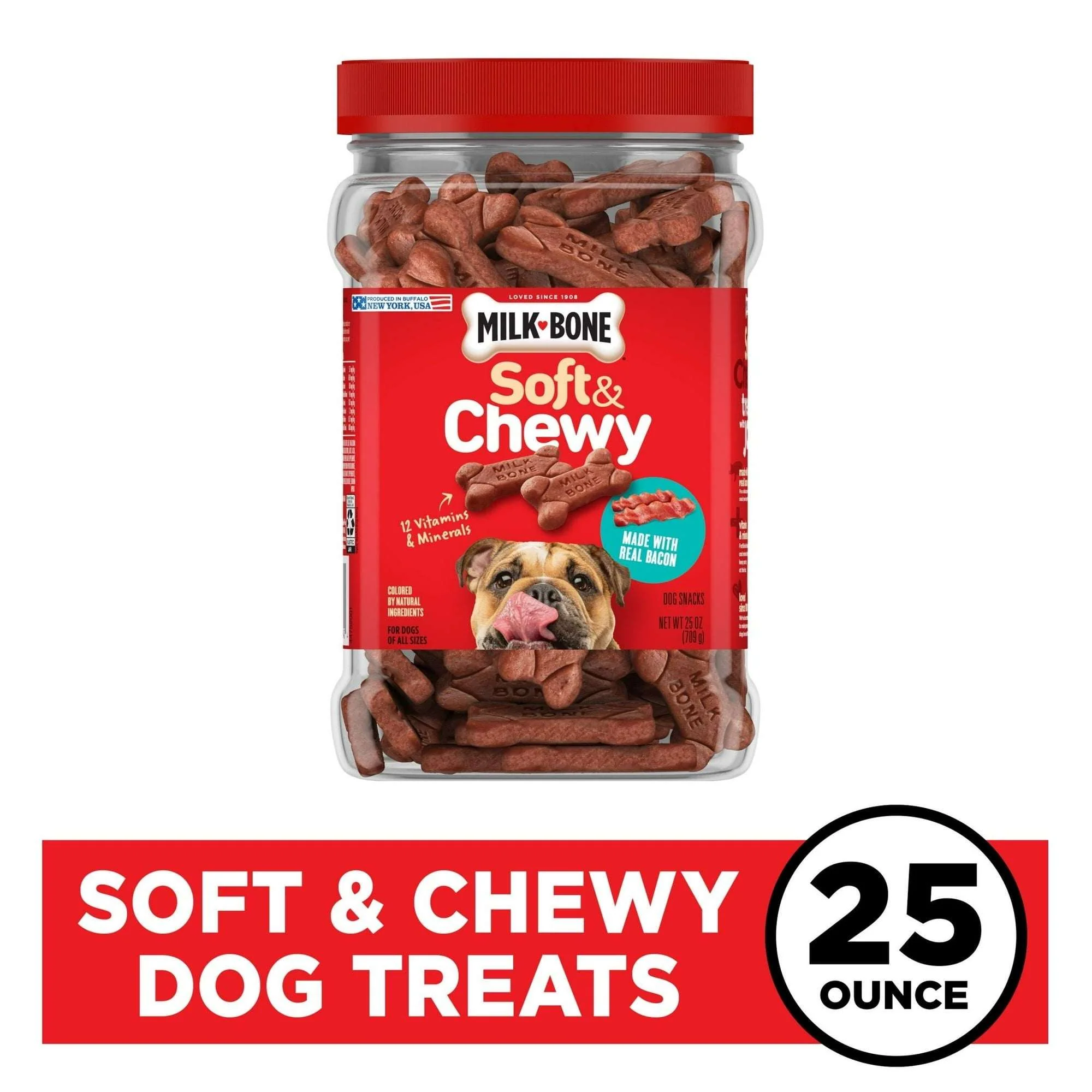 Milk Bone Soft & Chewy Dog Treats Made With Real Bacon, 5.6 oz Bag - Image 11