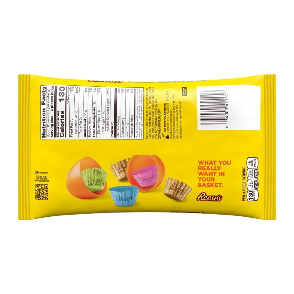 Miniatures Milk Chocolate Peanut Butter Cups Easter Candy, Bag 9.6 Oz - Image 2