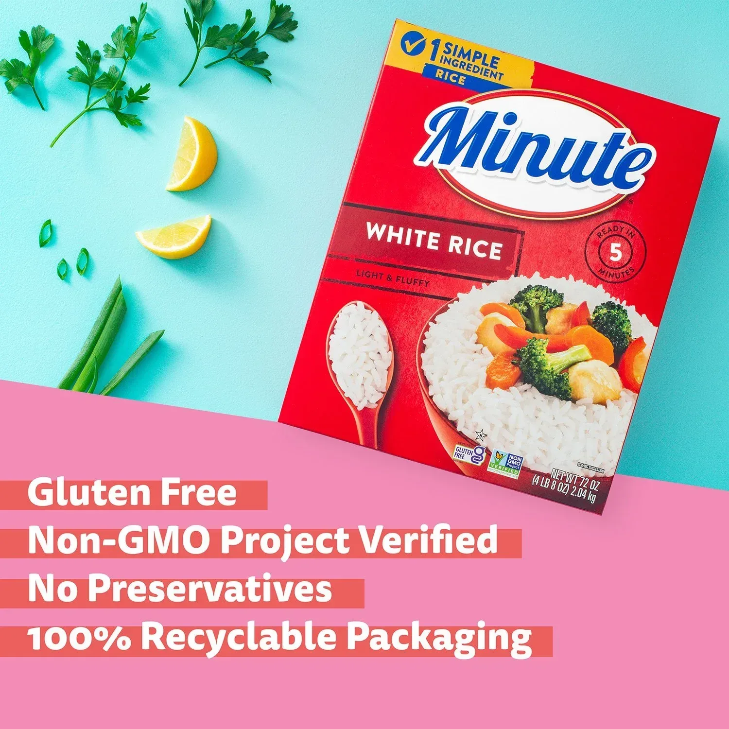 Minute Instant Light and Fluffy White Rice, 72oz. - Image 4