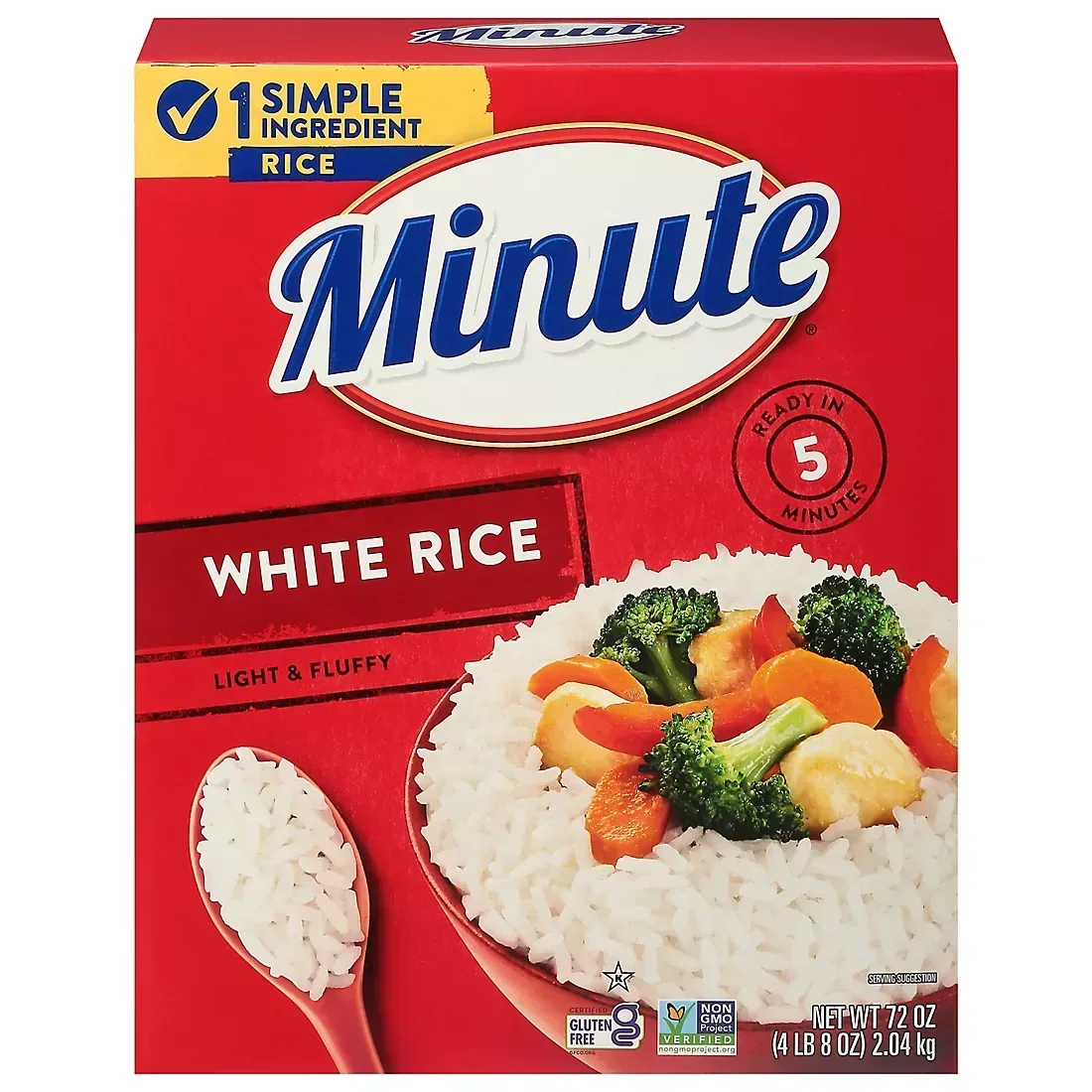 Minute Instant White Rice, Gluten-Free, 72 oz.