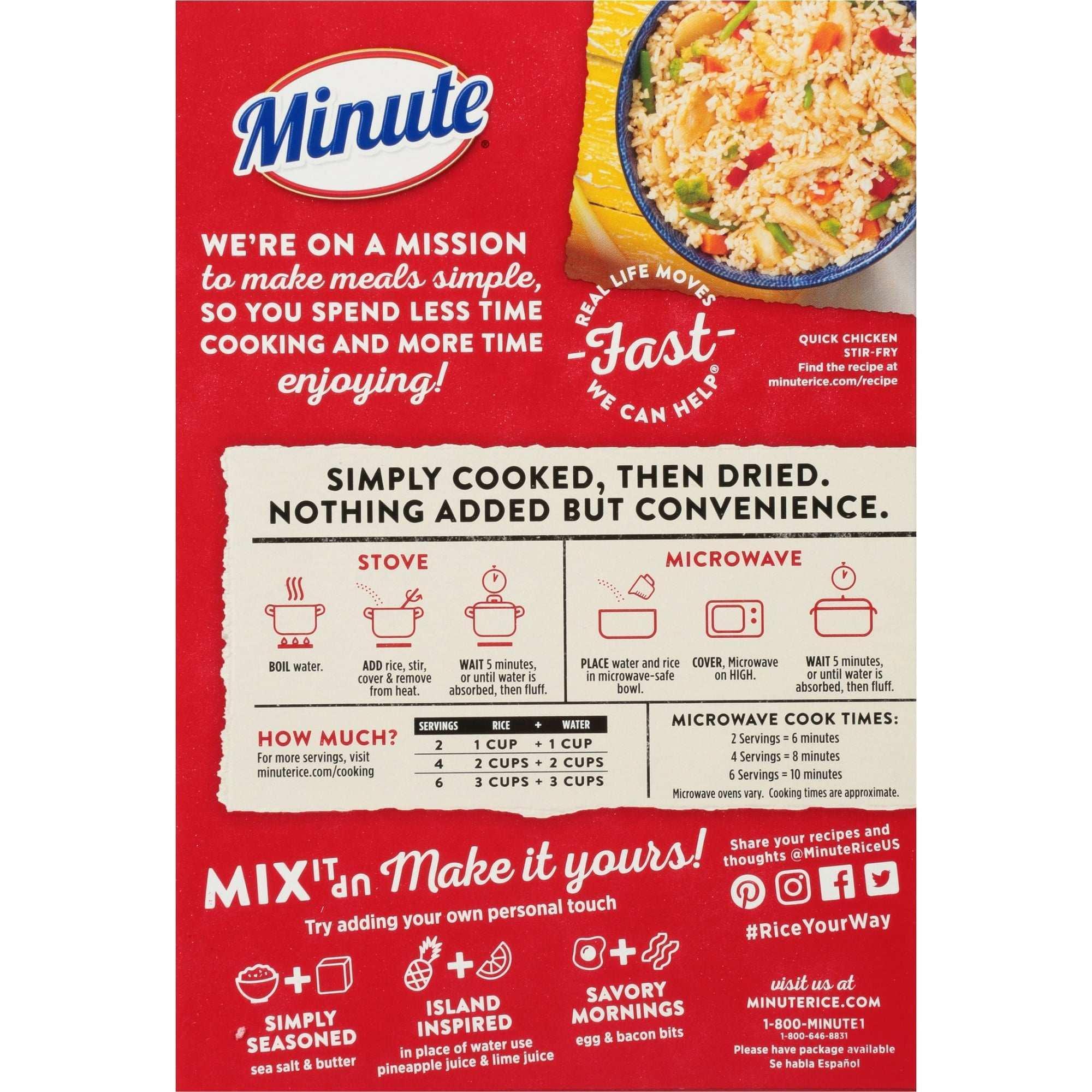 Minute Instant White Rice, Light and Fluffy, Gluten Free, 14 oz - Image 10