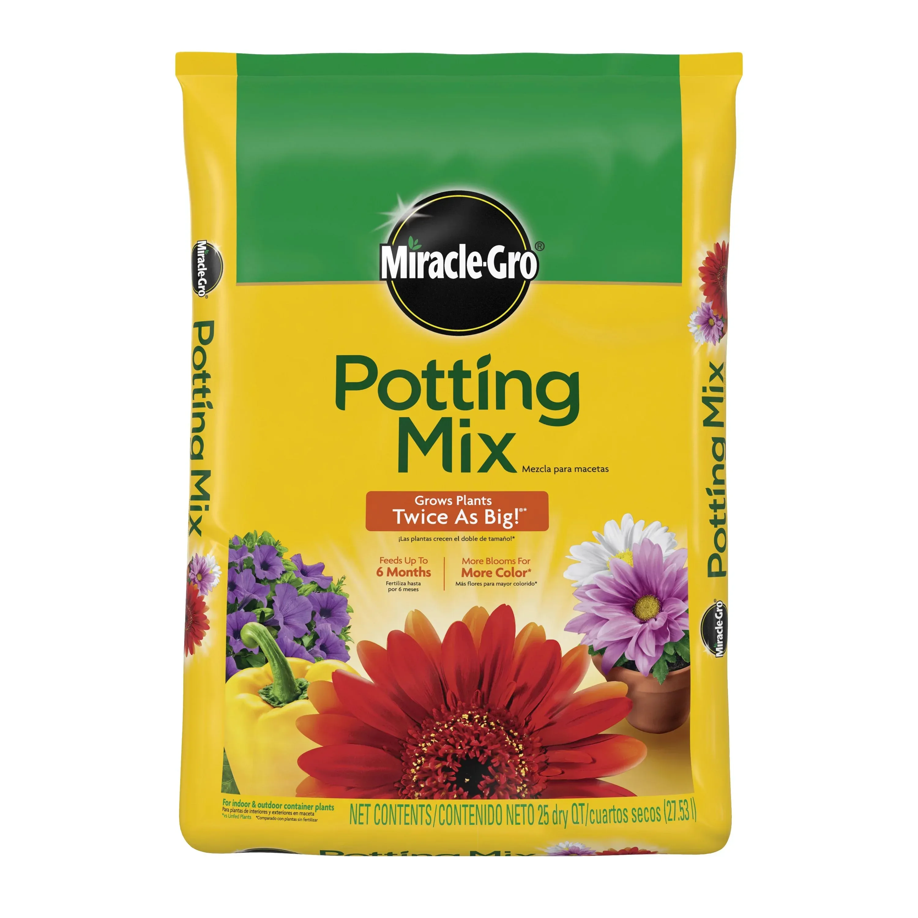 Miracle-Gro Potting Mix, For Indoor or Outdoor Potted Plants, Flowers, Shrubs, 8 qt. - Image 13