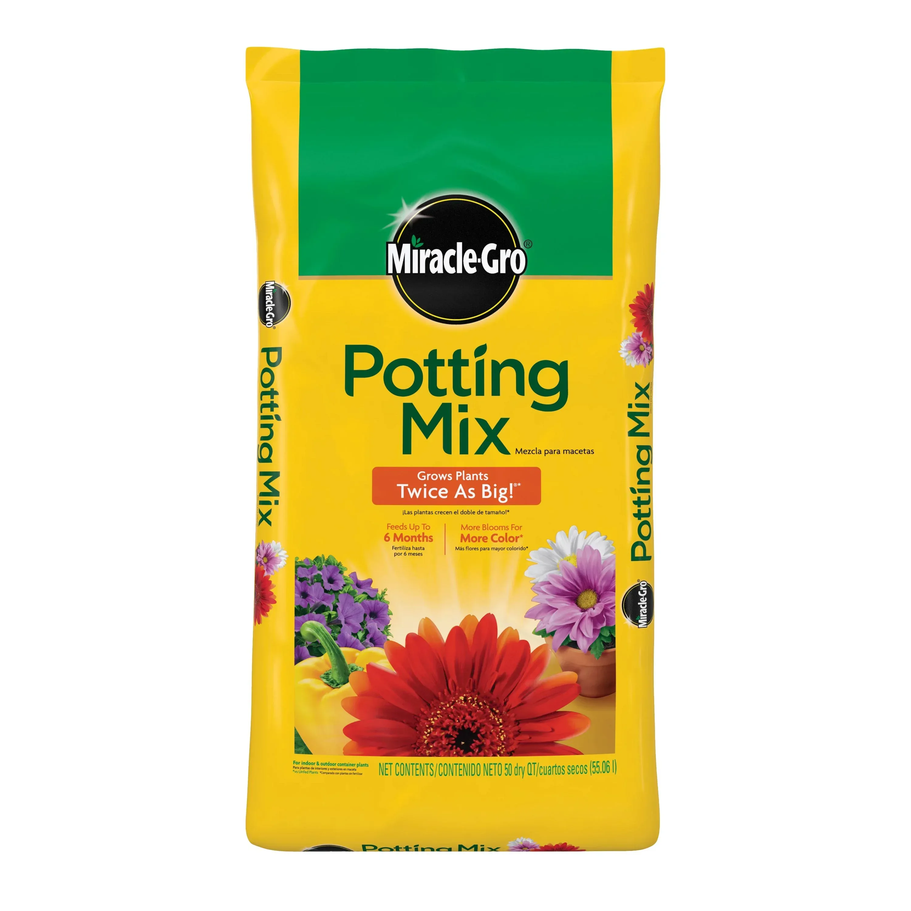 Miracle-Gro Potting Mix, For Indoor or Outdoor Potted Plants, Flowers, Shrubs, 8 qt. - Image 14