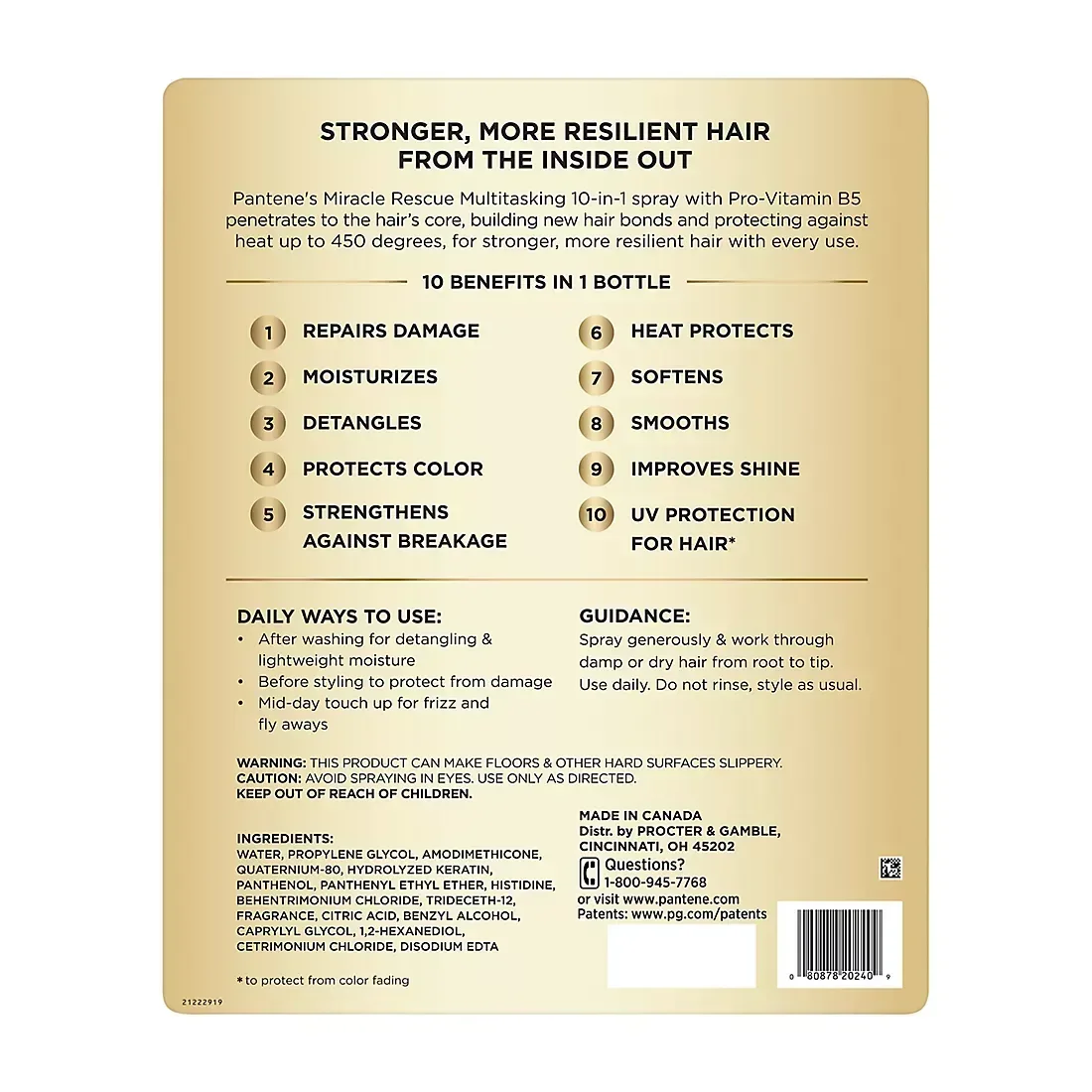 Miracle Rescue 10-in-1 Multitasking Spray + Keratin, 12.4 fl. oz. - Image 2