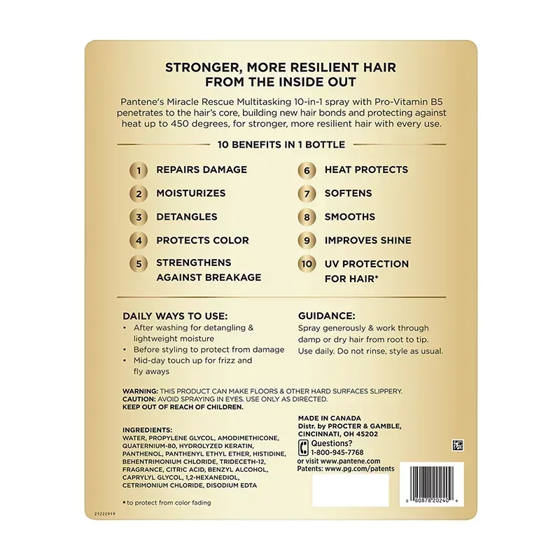 Miracle Rescue 10-in-1 Multitasking Spray + Keratin, 12.4 fl. oz. - Image 6