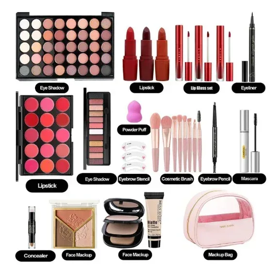 MISS ROSE All In One Makeup Kit,Makeup Kit for Women Full Kit,Multipurpose Women's Makeup Sets,Beginners and Professionals Alike,Easy to Carry - Image 2