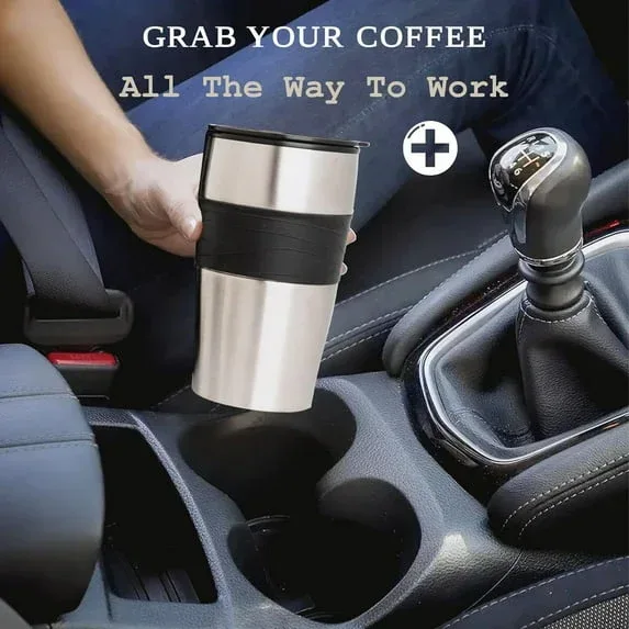 Mixpresso 1-Cup Drip Coffee Maker, Personal Single Serve Coffee Maker & 14oz Travel Mug - Image 3