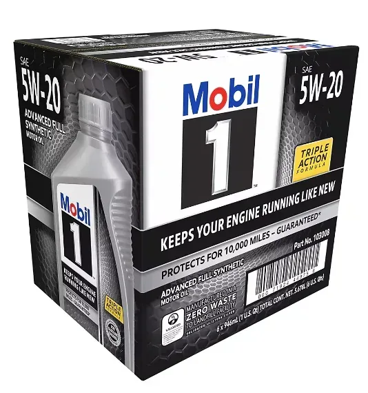 Mobil 1 Advanced Full Synthetic Motor Oil 5W-20, 6 pk./1 qt. - Image 2