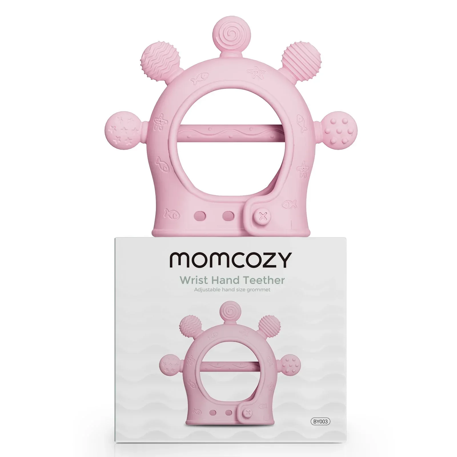 Momcozy Silicone Baby Teether Diver Blue, Teething Relief Toys for Infant 0-12 Months, 1 Count - Image 8