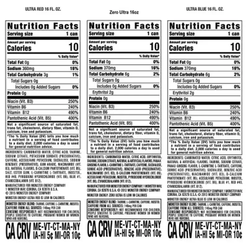 Monster Energy Ultra Variety Pack (16 Oz., 24 Pk.) - Image 2