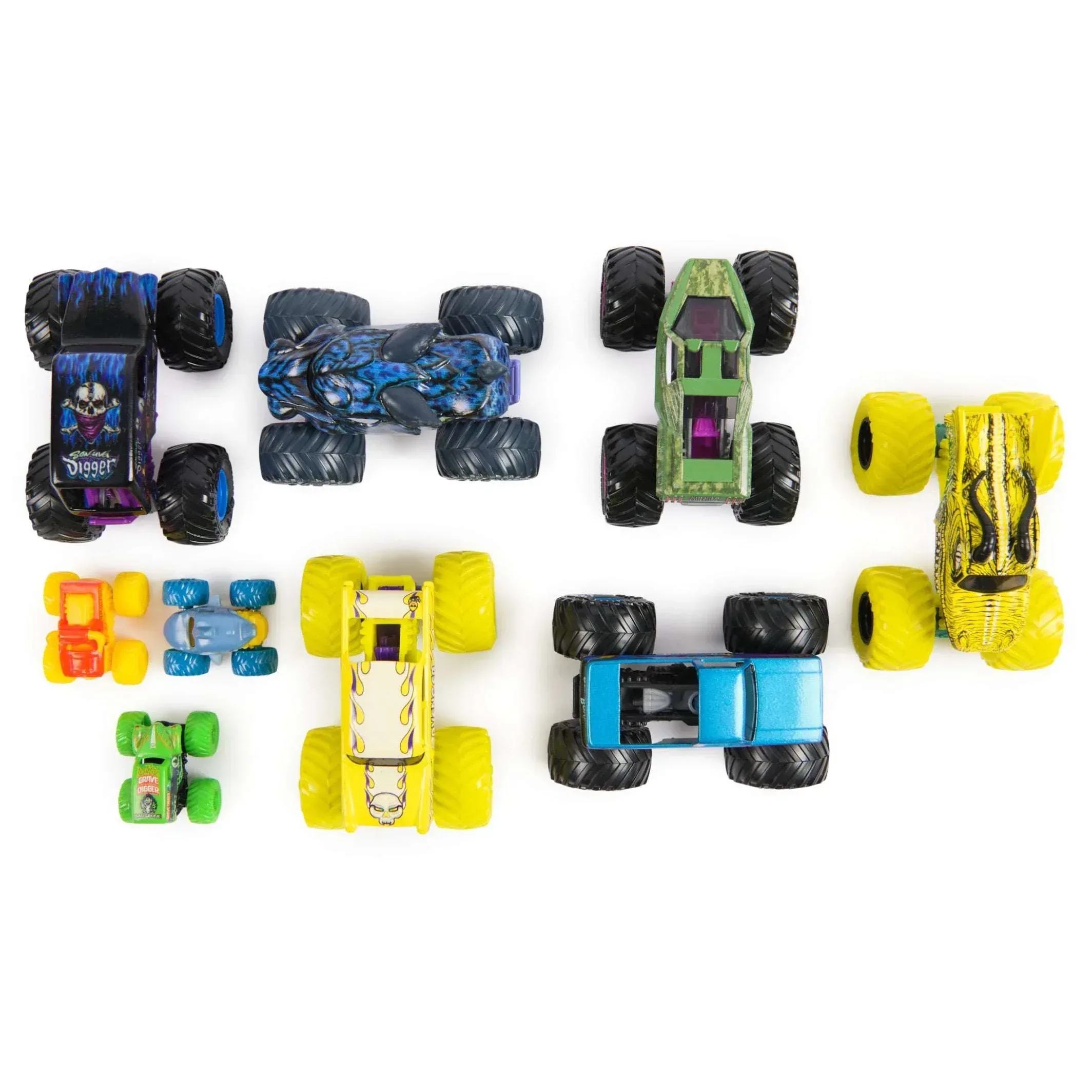 Monster Jam, Official Monster Jam Collection 9-Pack Monster Trucks, 1:64 & 1:87 Scale - Image 2