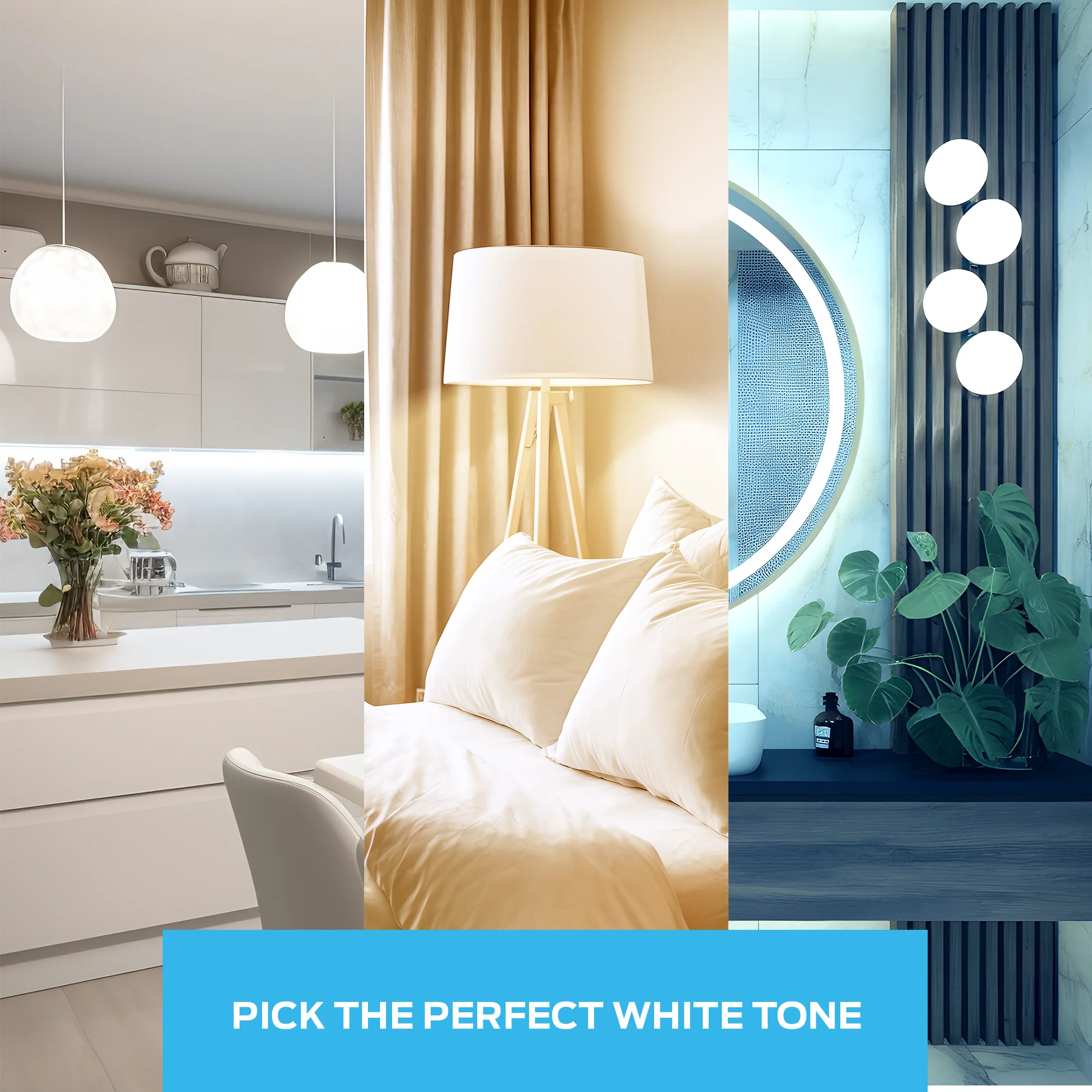 Monster Smart LED Bulb A19 4-Pack, WiFi Color Changing Light Bulbs, 800 Lumens 60W Equivalent, Tunable White 2700K–6500K, App & Voice Control, Alexa Google Home Matter Compatible - Image 6