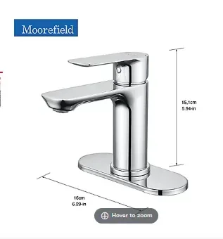 Moorefield Jameson Single Handle Bathroom Faucet - Polished Chrome - Image 2